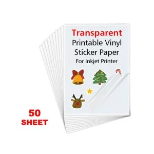 Self Adhesive Inkjet Transparent Clear Sticker A4